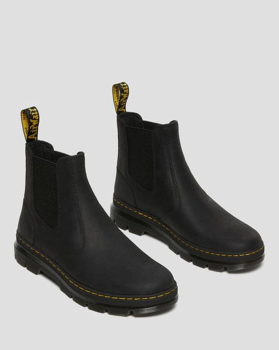 Dr. Martens Embury Leather Casual Chelsea Boots Black - Womens A New Day Chelsea Boots