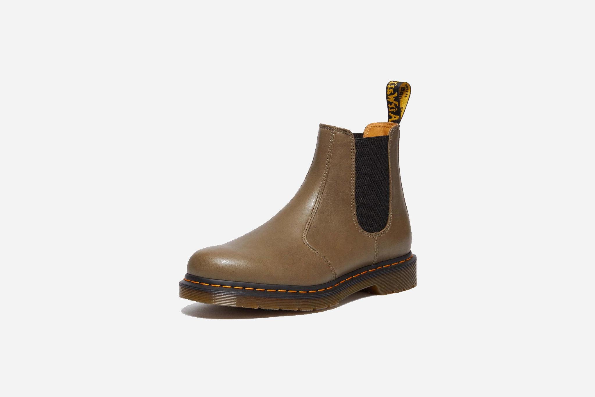 Dr. Martens "2976 Carrara Leather Chelsea Boot" M - Olive Oxford Booties