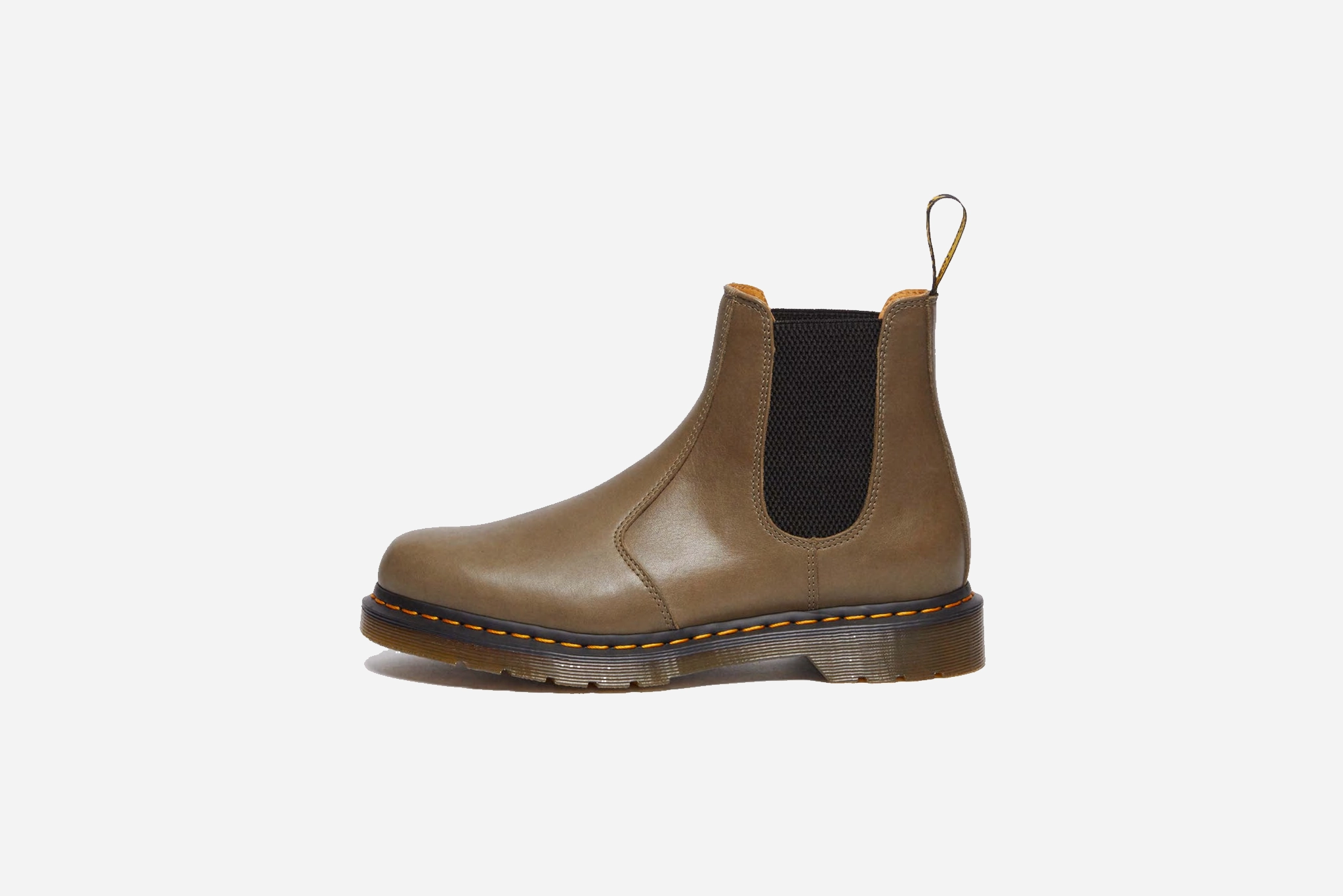 Dr. Martens "2976 Carrara Leather Chelsea Boot" M - Olive Oxford Shoes Wide