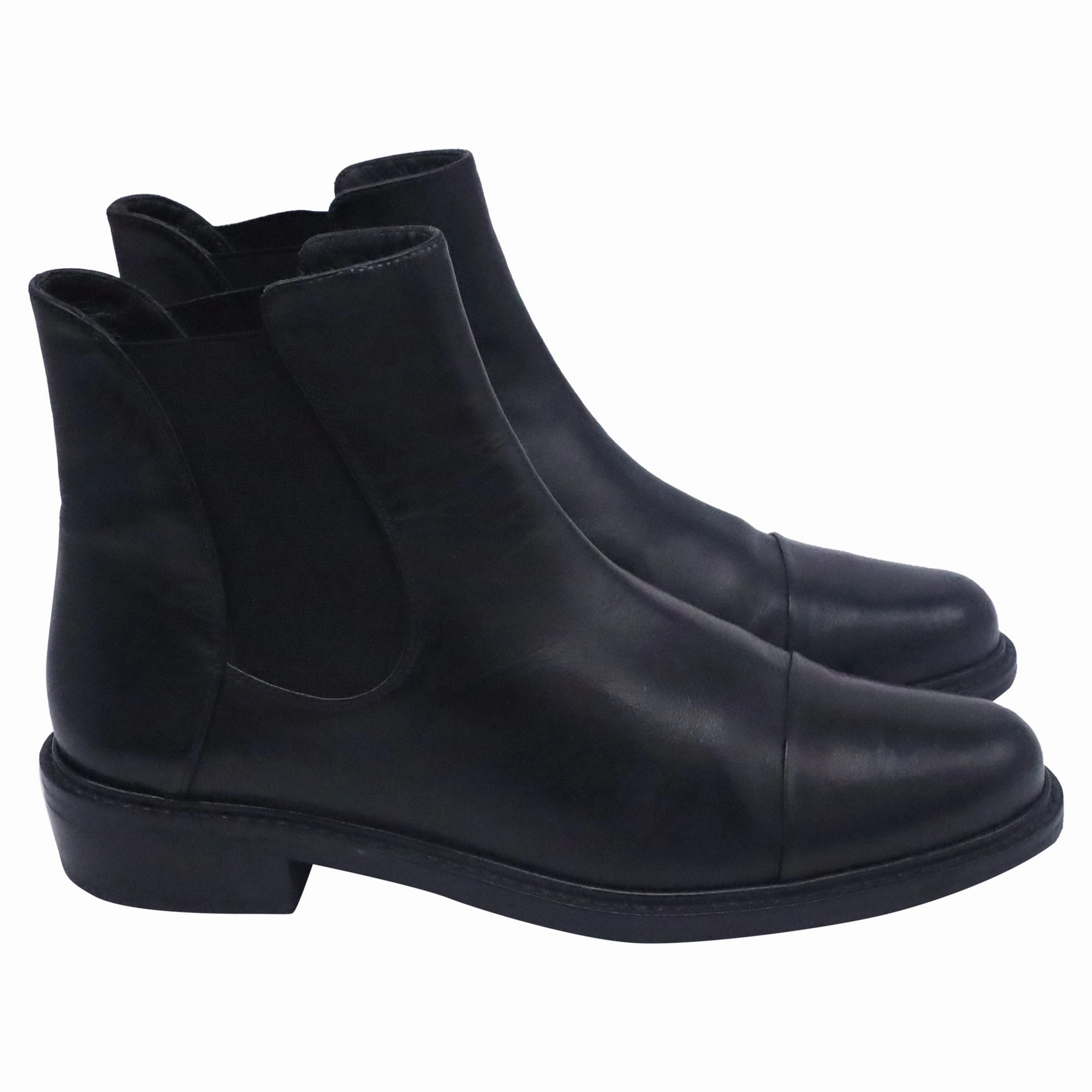 Gordon And Bros Chelsea Boots Stuart Weitzman Gobi Chelsea Ankle Boots in Black Leather