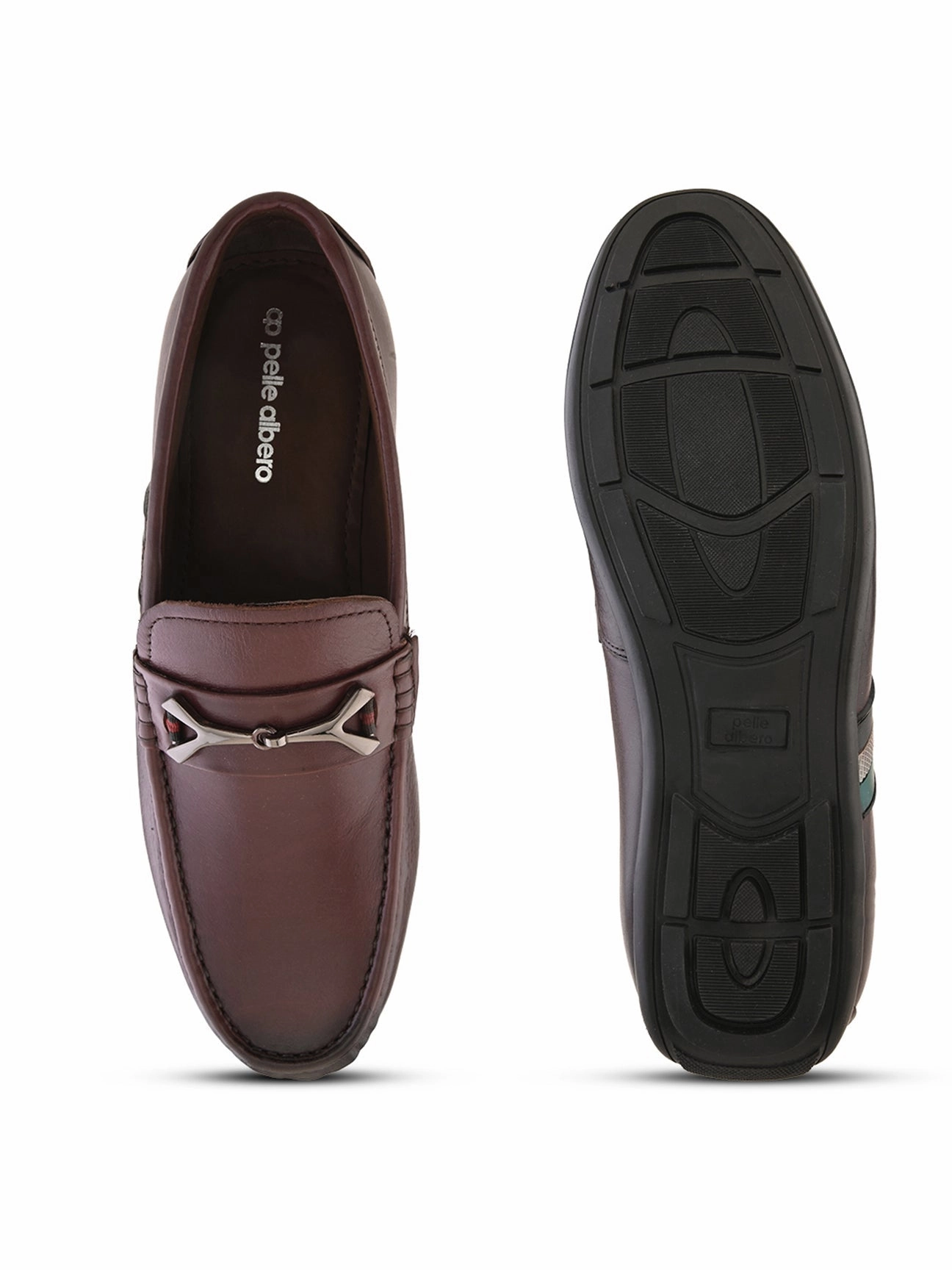 Loafers With Toe Separation Ethan Leather Buckled Loafers