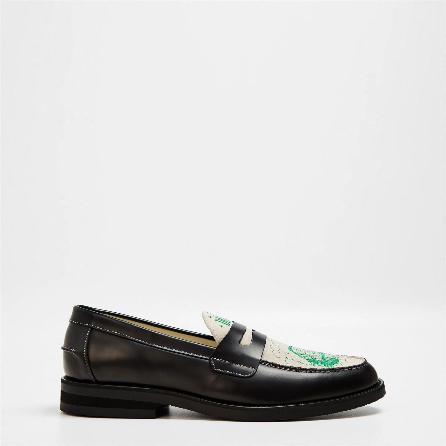DUKE AND DEXTER  Casa Duke Penny Loafers Black Academia Loafers