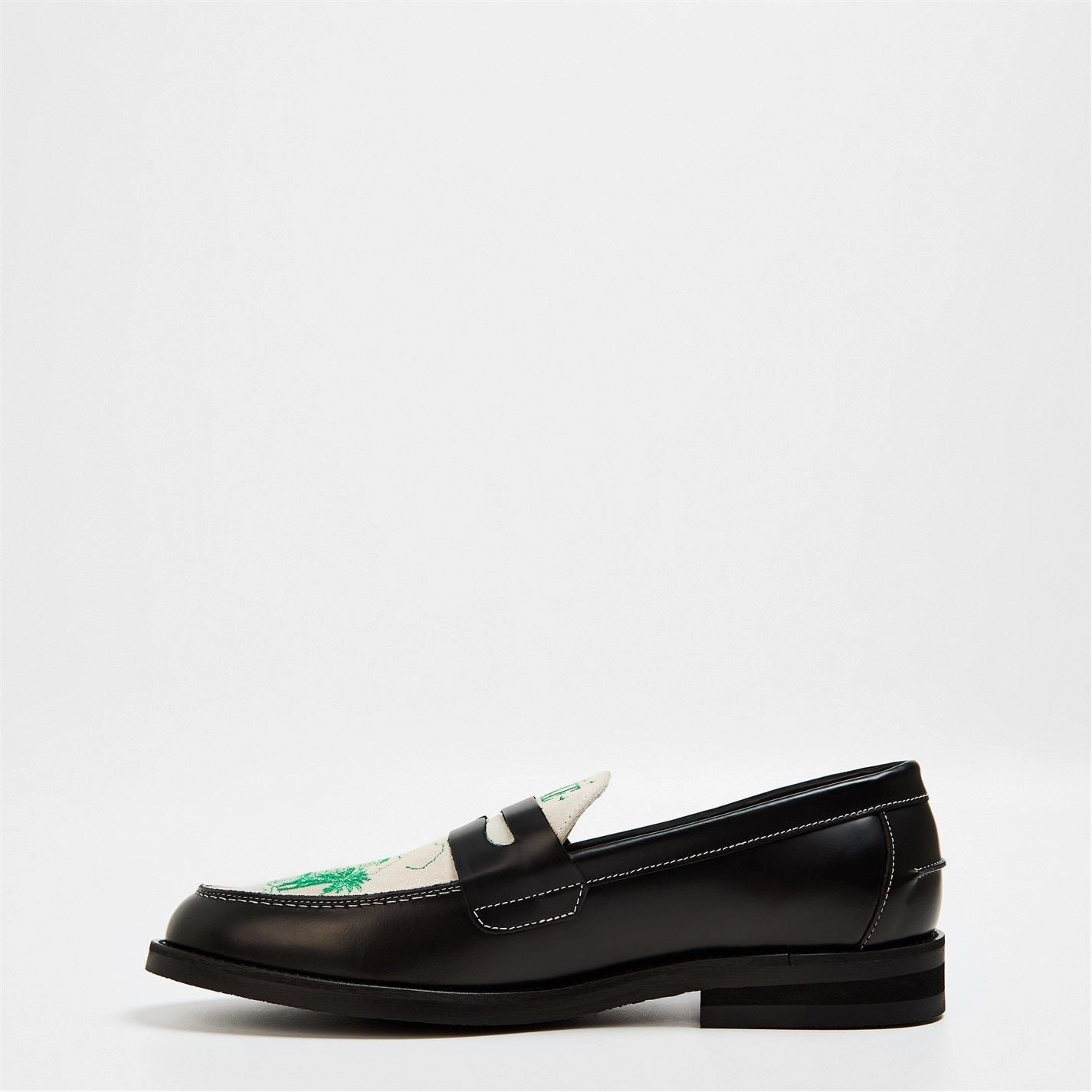 Slip On Canvas Loafers DUKE AND DEXTER  Casa Duke Penny Loafers Black