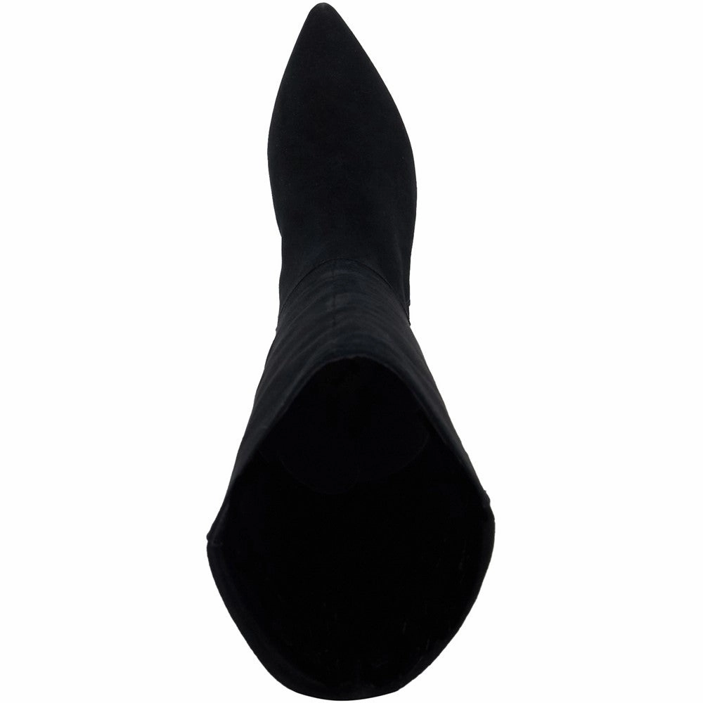 Patent Leather Knee High Flat Boots Dune Sera Long Boot