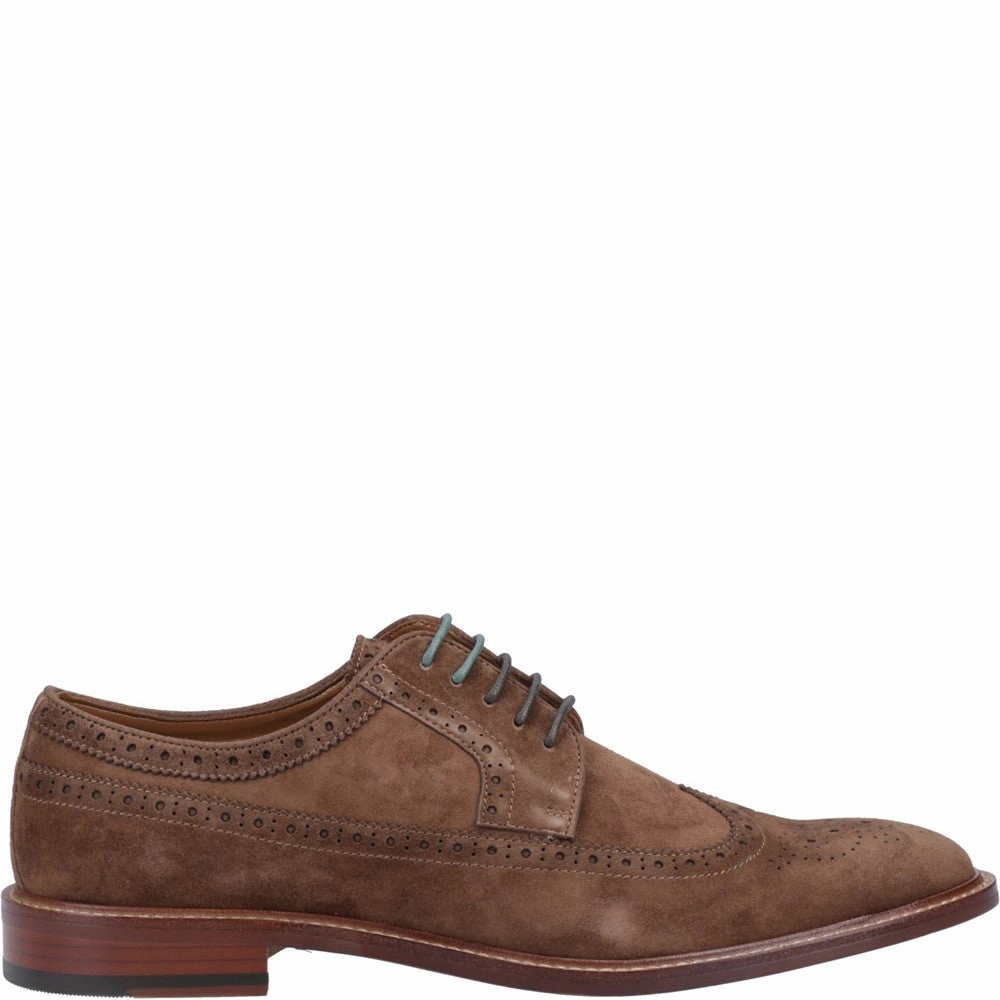 Dune Superior Leather Wingtip Brogue Shoes Flatform Brogues