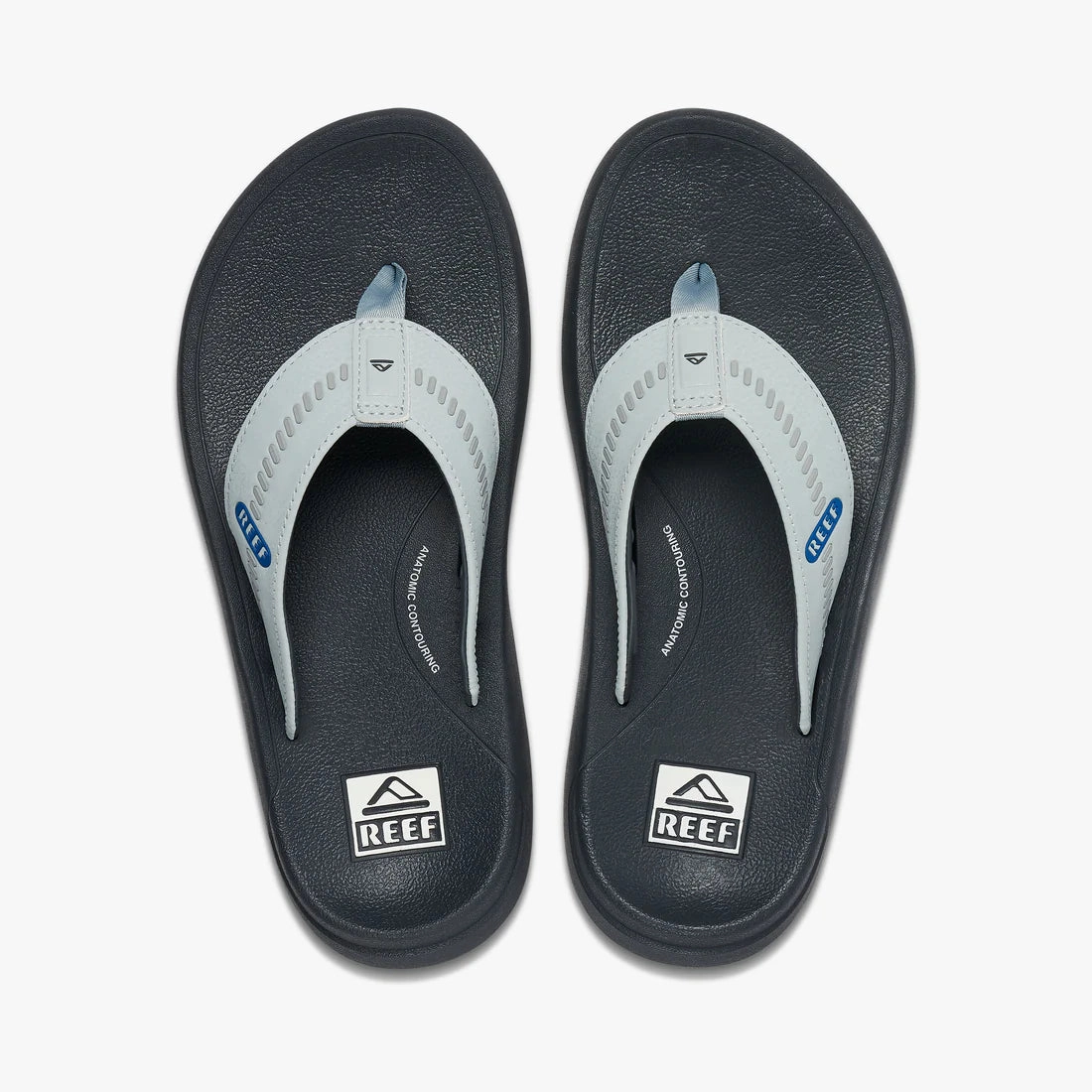 All In Motion Flip Flops Reef Men's Swellsole Cruiser - Grey/Light Grey/Blue