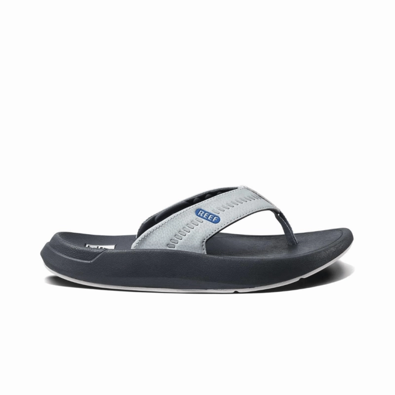 Gangster Flip Flops Reef Men's Swellsole Cruiser - Grey/Light Grey/Blue