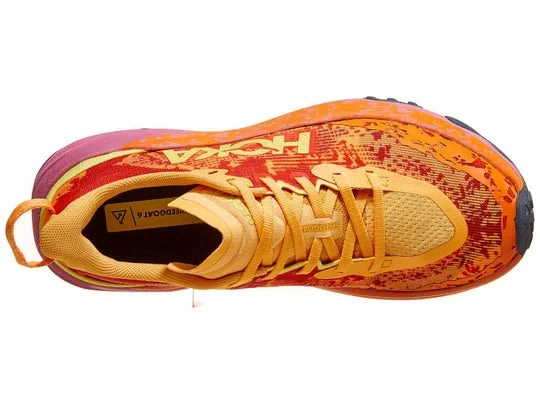 Hoka | Speedgoat 6 | Women's | Sherbet/Beet Root Two Parley Trail Running