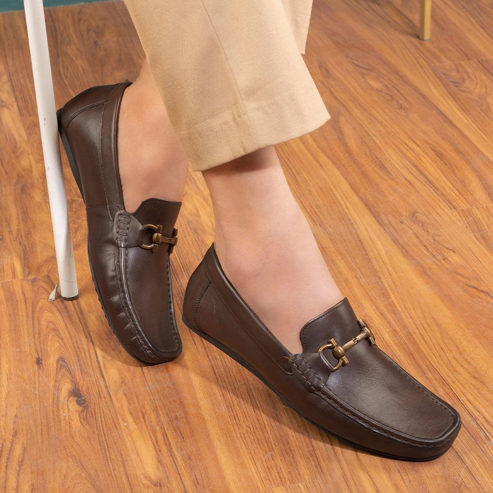 Loafers With Pants The Milane Brown Men's Leather Loafers Tresmode