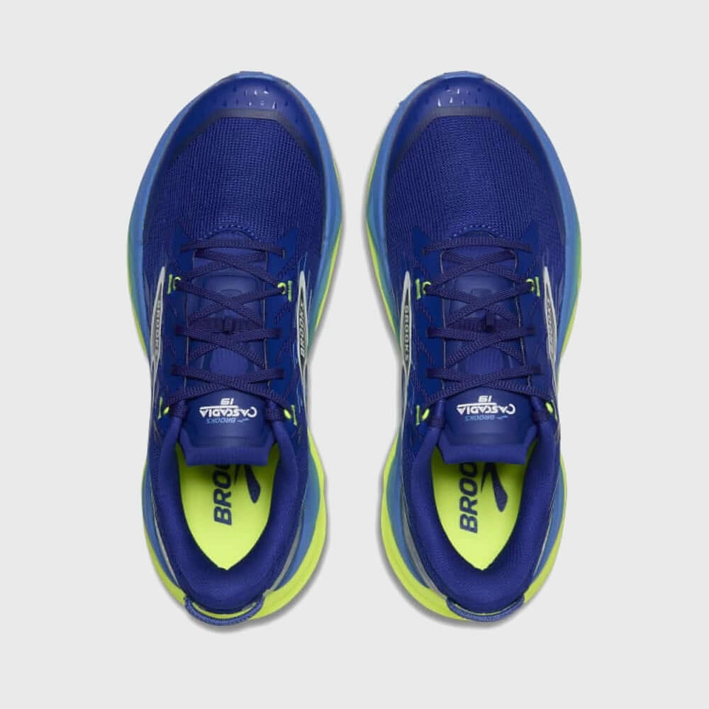 Trail Running Shoes For Wide Feet Brooks Mens Cascadia 19 Trail Running Shoes Blue