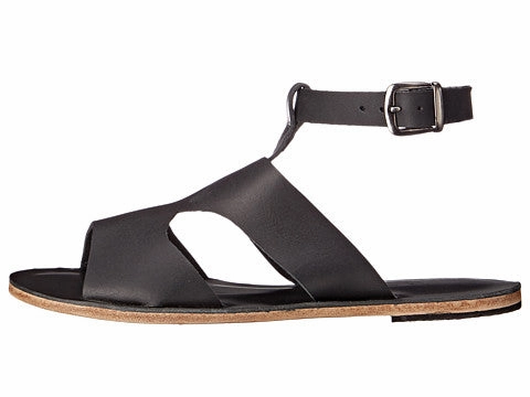 San Vincente Blvd - Stylish Anklet Strap Sandals | Black Meditation Sandals