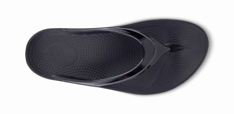 Flip Or Flop Tv Show Oofos Women's OOlala Flip Flop Sandal - Black