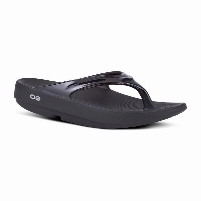 Best Price Flip Flops Oofos Women's OOlala Flip Flop Sandal - Black