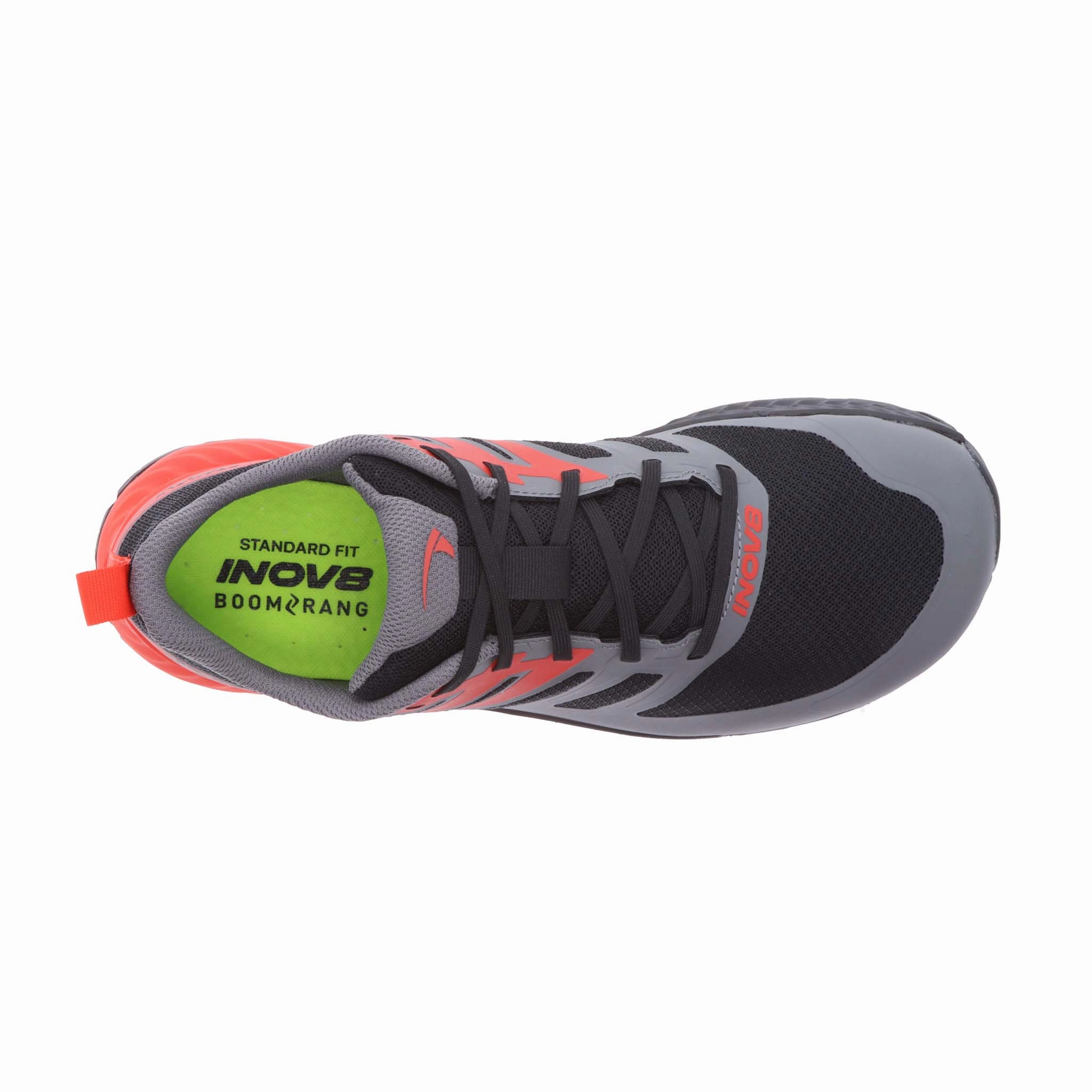 INOV8 | Men's TrailFly Running Shoes - Black/Red Best Trail Running Shoes For Forefoot Strikers