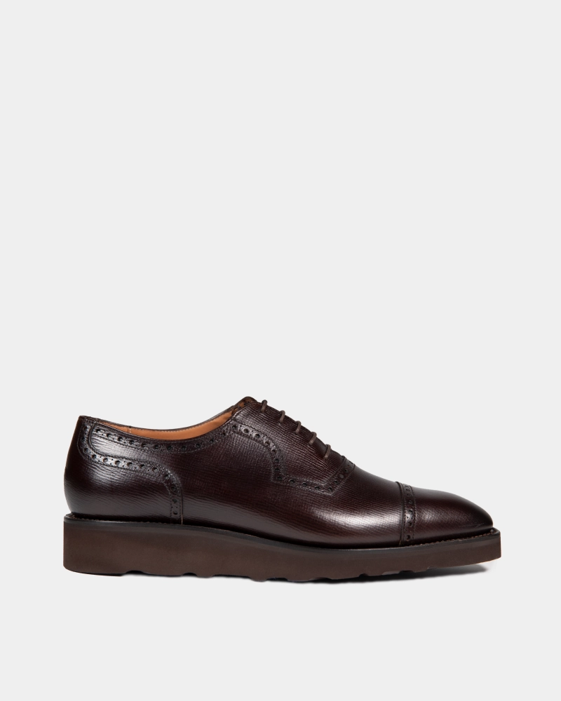 Ariano Cap Toe Oxfords Brown Brogue Lightweight Dress Shoe