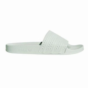 Fur Slides Adidas Men's Adilette Slides - Linen Green