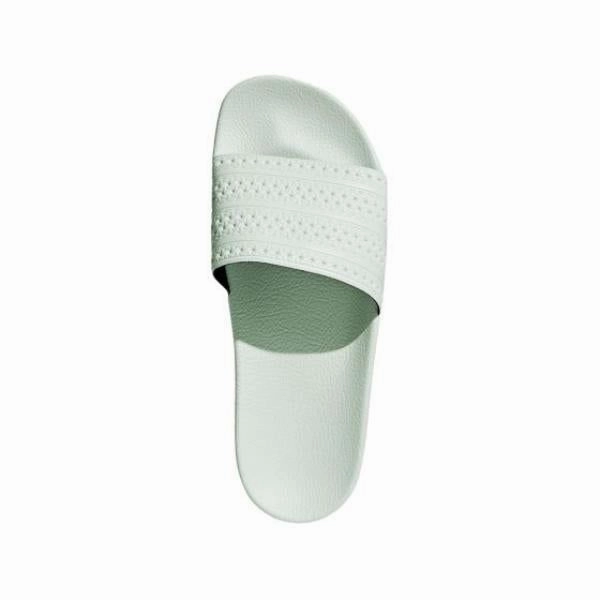 Adidas Men's Adilette Slides - Linen Green Accupressure Slippers