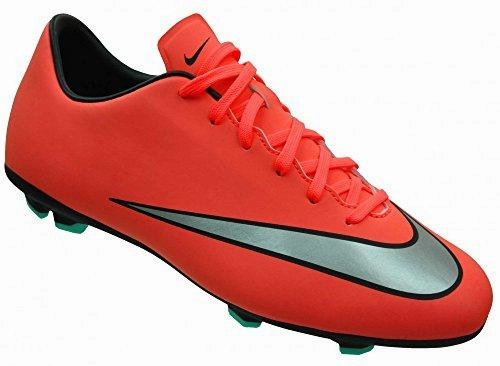 Kids Jr Mercurial Victory V Fg Bright Mango/Mtllc Slvr/Hypr Trq Soccer Cleat 3.5 Kids Us Soccer Cleats For Feet Youth