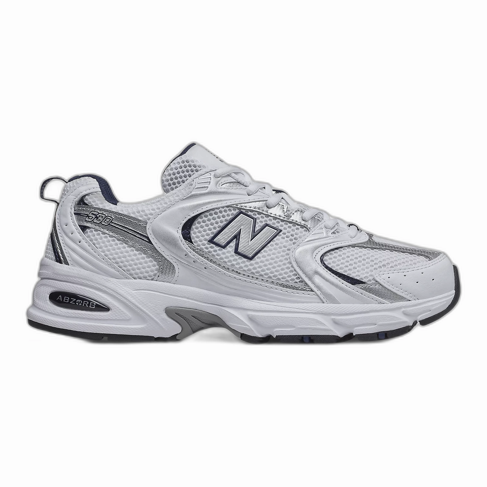 New Balance Men's 530 Shoes - White / Silver / Navy Mens New Balance 520