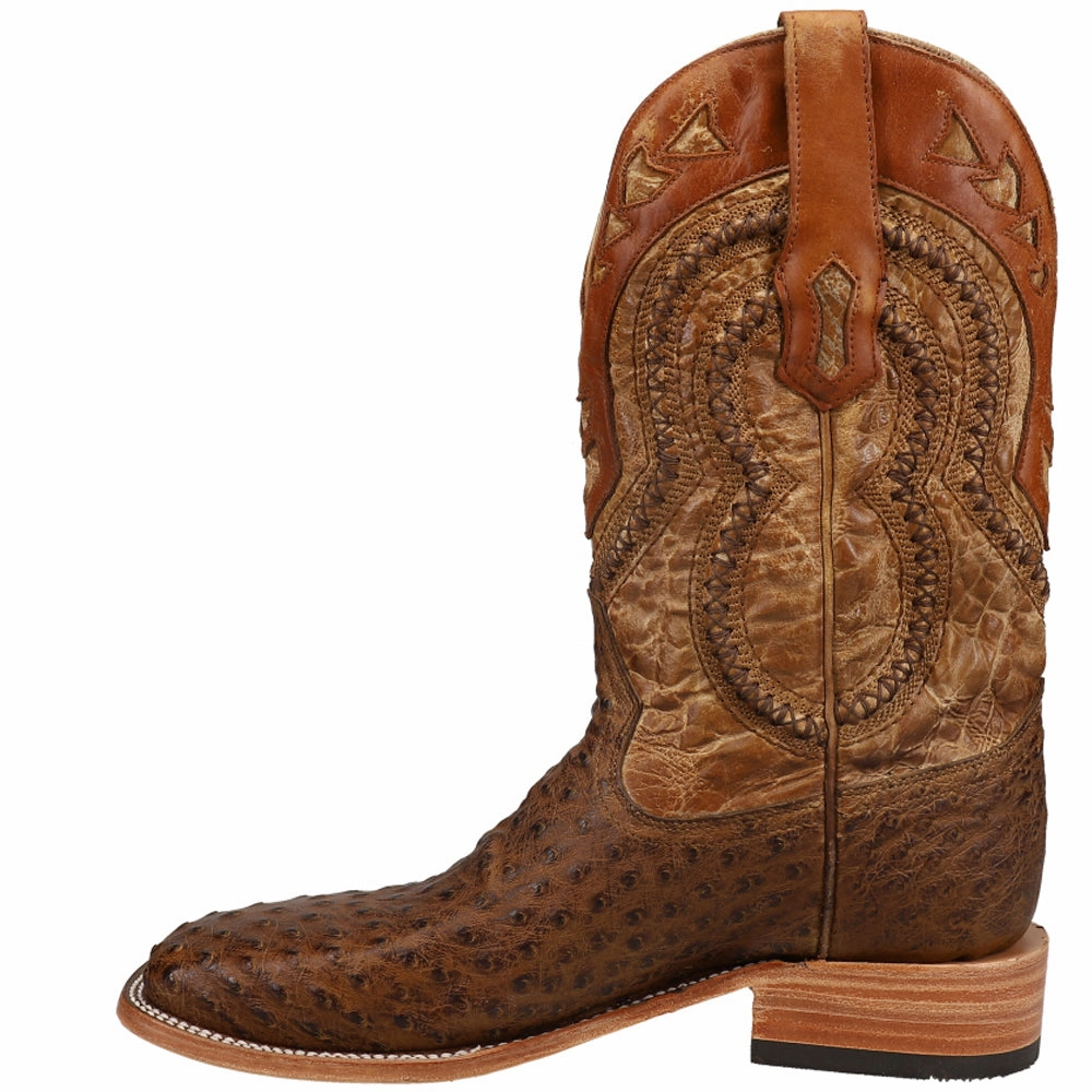 Orix Embroidered Ostrich Square Toe Cowboy Boots Asolo Hiking Boots