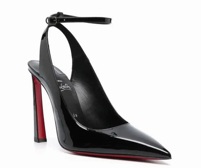 Christian Louboutin Condora 100mm Leather Slingback Pumps Working Out In High Heels