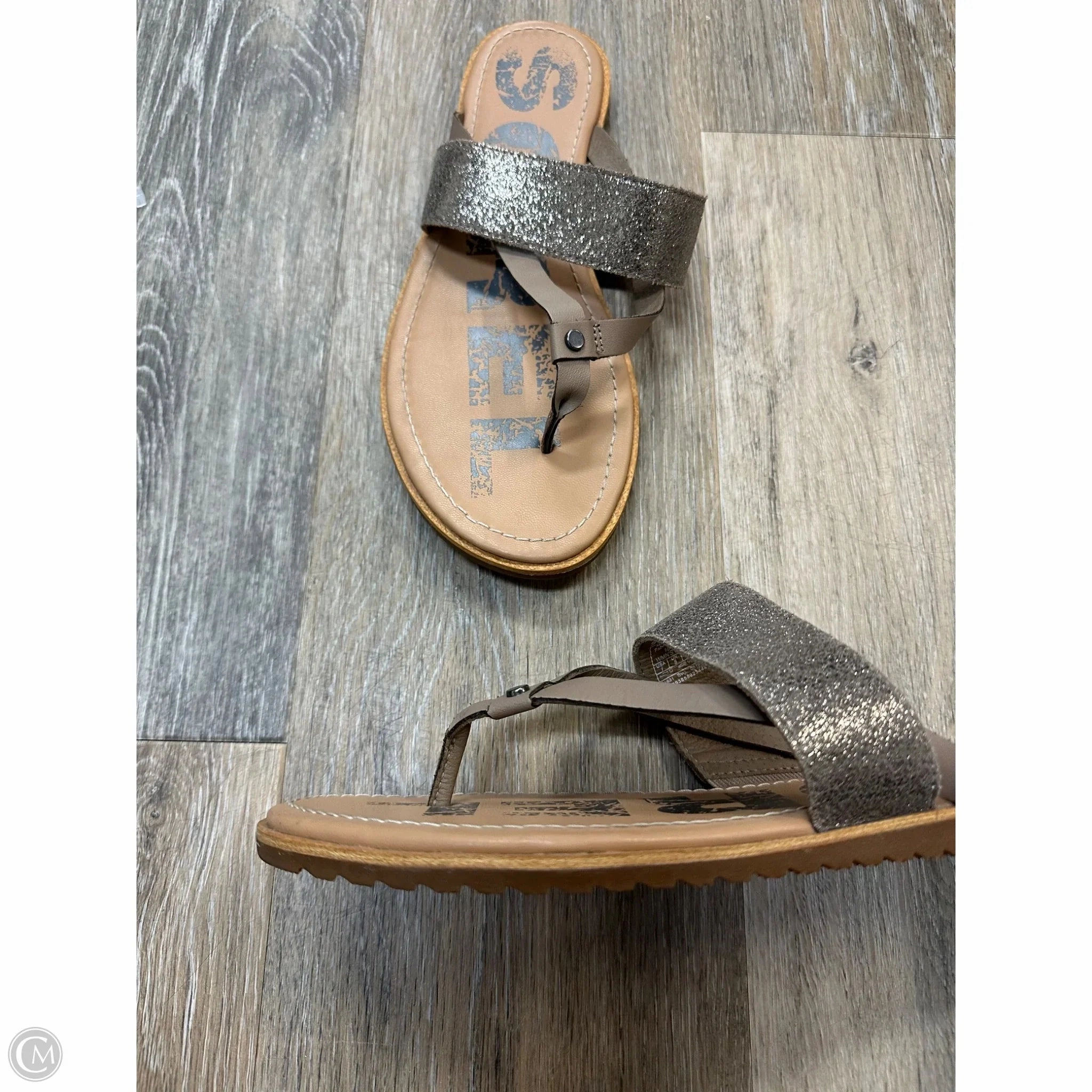 Flip Flops With Fake Toes Sandals Flip Flops By Sorel In Brown, Size: 7