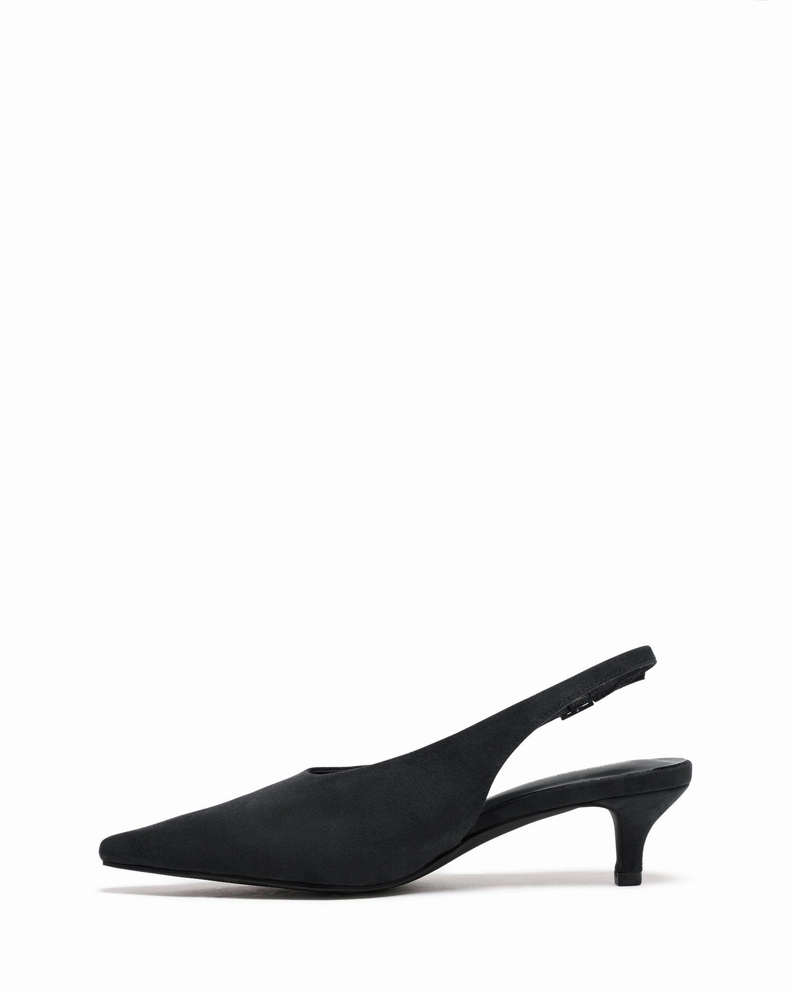 Indiana Slingback Heel Black Suede High Heels And Mini Skirts