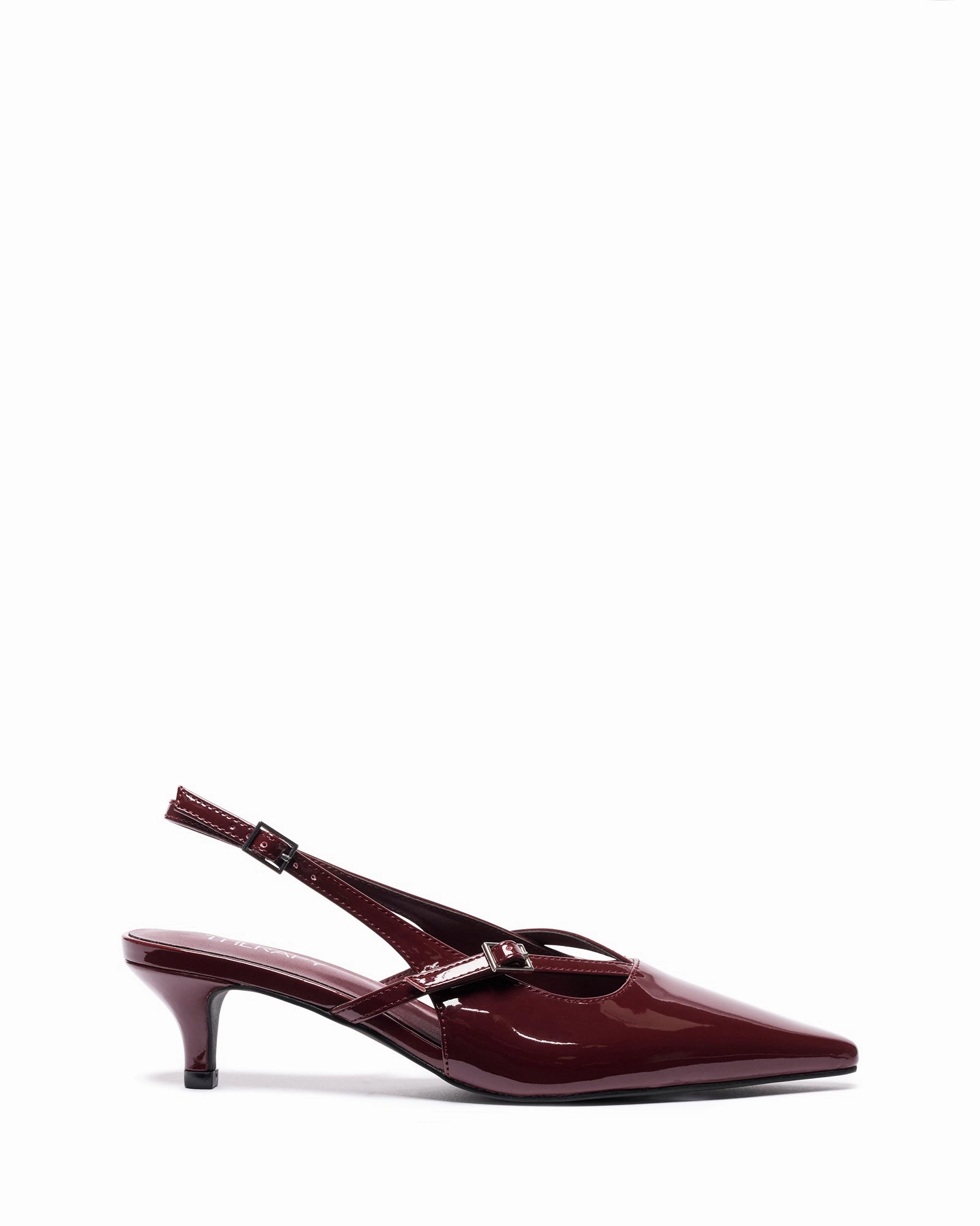 High Heels Damage Feet Irving Slingback Heel Bordeaux Patent