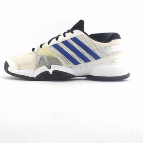 ADIDAS BARRICADE TEAM 3 White And Gold Basketball Shoes