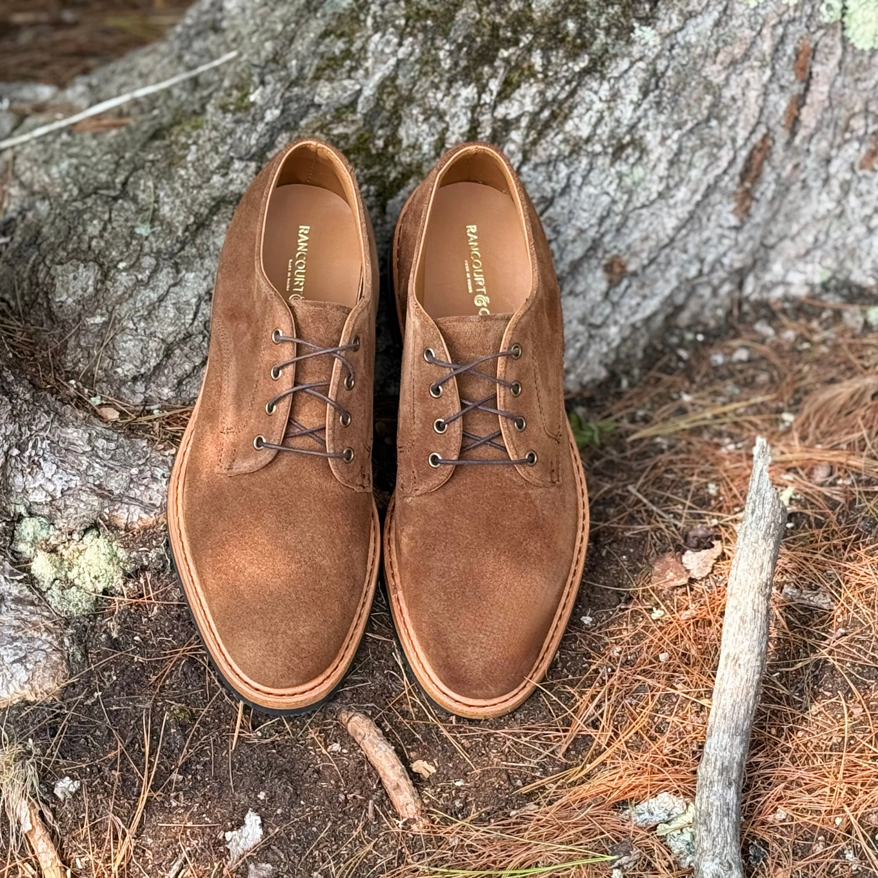 Mens Lace Up Shoes Camden Derby - Snuff