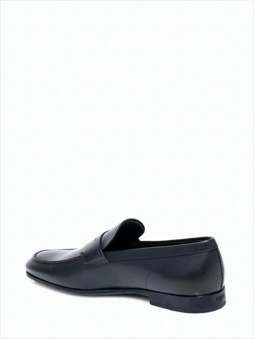 Nordstorm Loafers Polished Leather Loafers With Classic Penny Strap