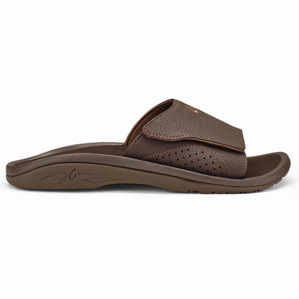 OluKai Nalu Slide Sandal Dark Java (Men's) Antigua Pictures
