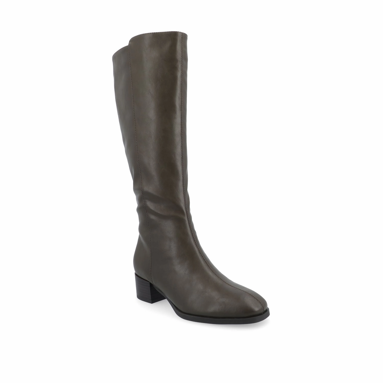 DEVRI KNEE HIGH BOOTS IN VEGAN LEATHER