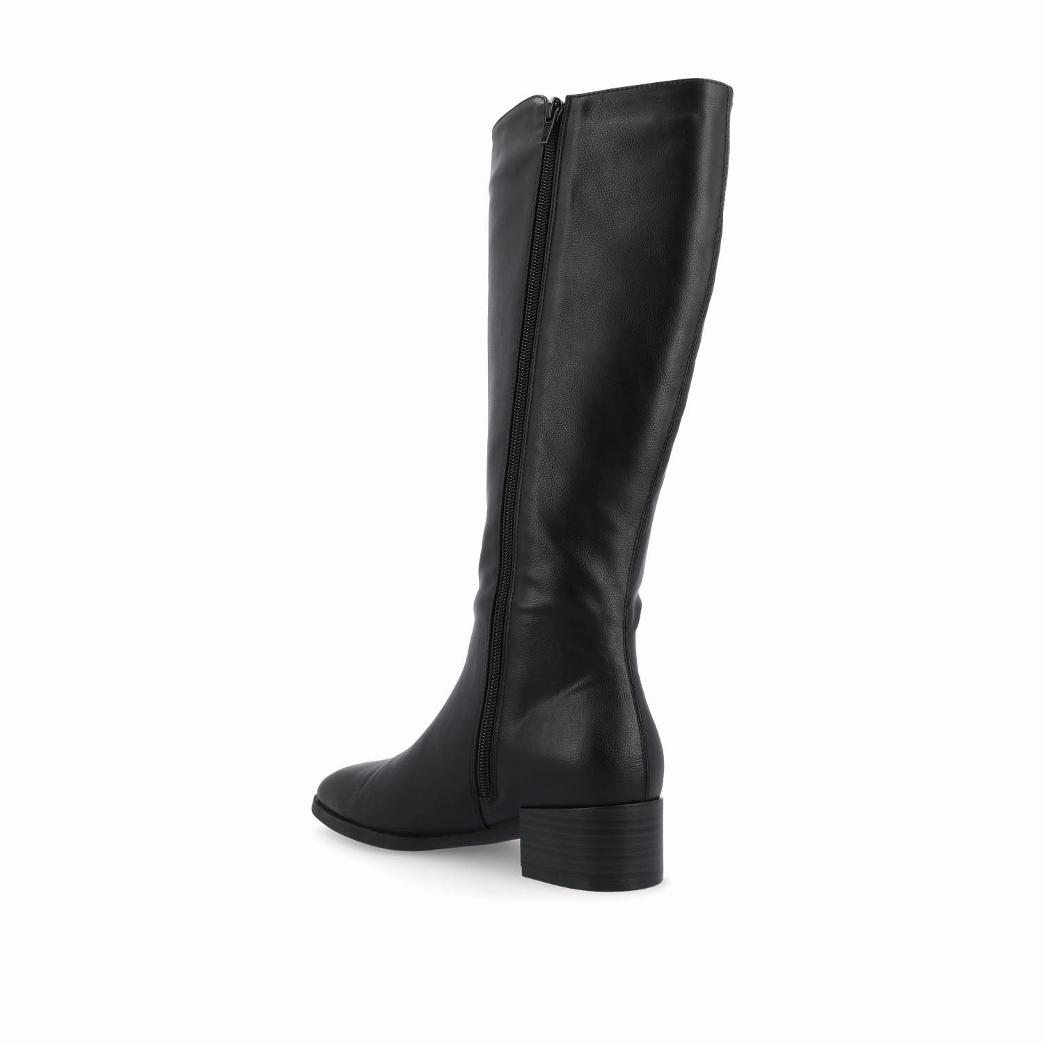 Suede Pull On Knee High Boots DEVRI KNEE HIGH BOOTS IN VEGAN LEATHER