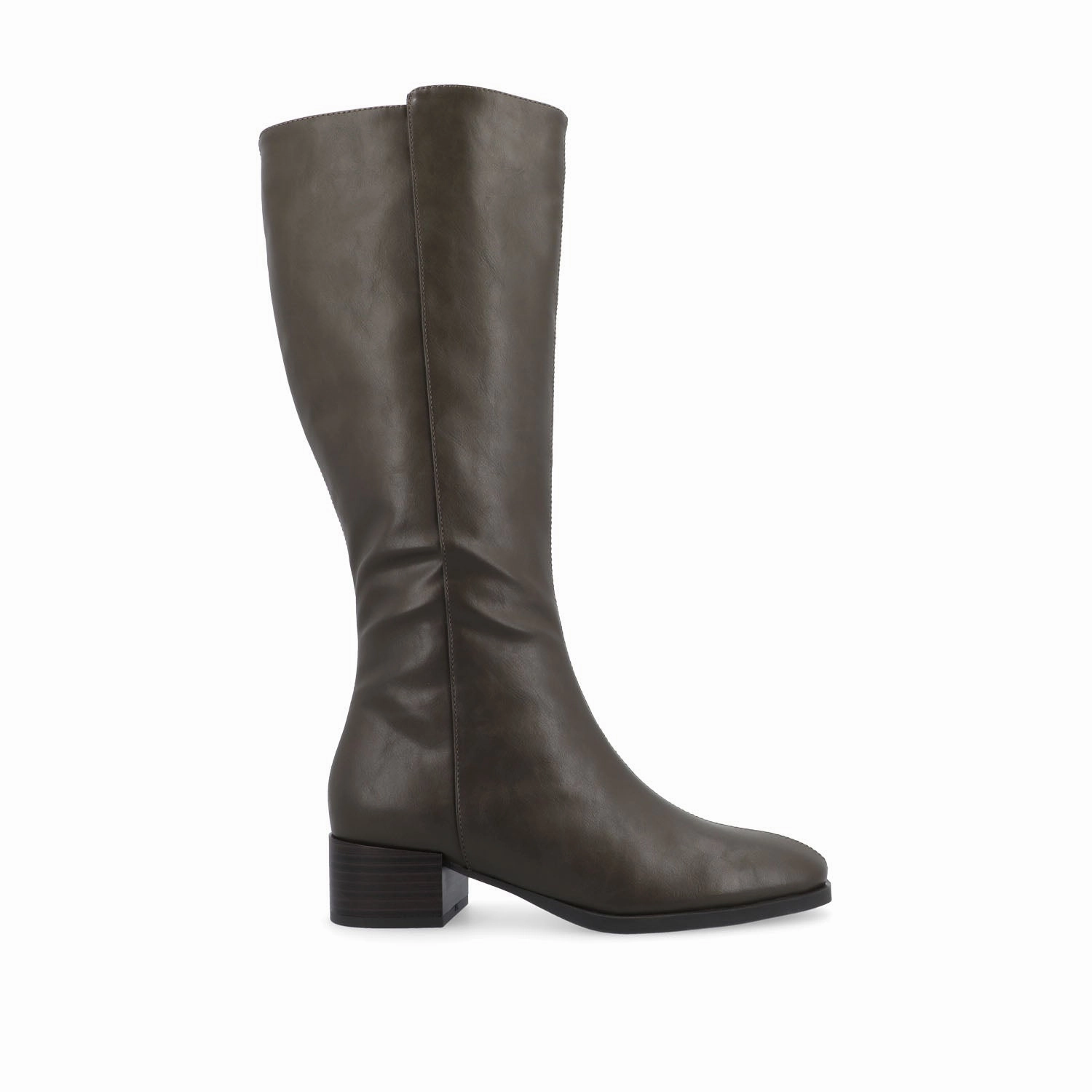 DEVRI KNEE HIGH BOOTS IN VEGAN LEATHER