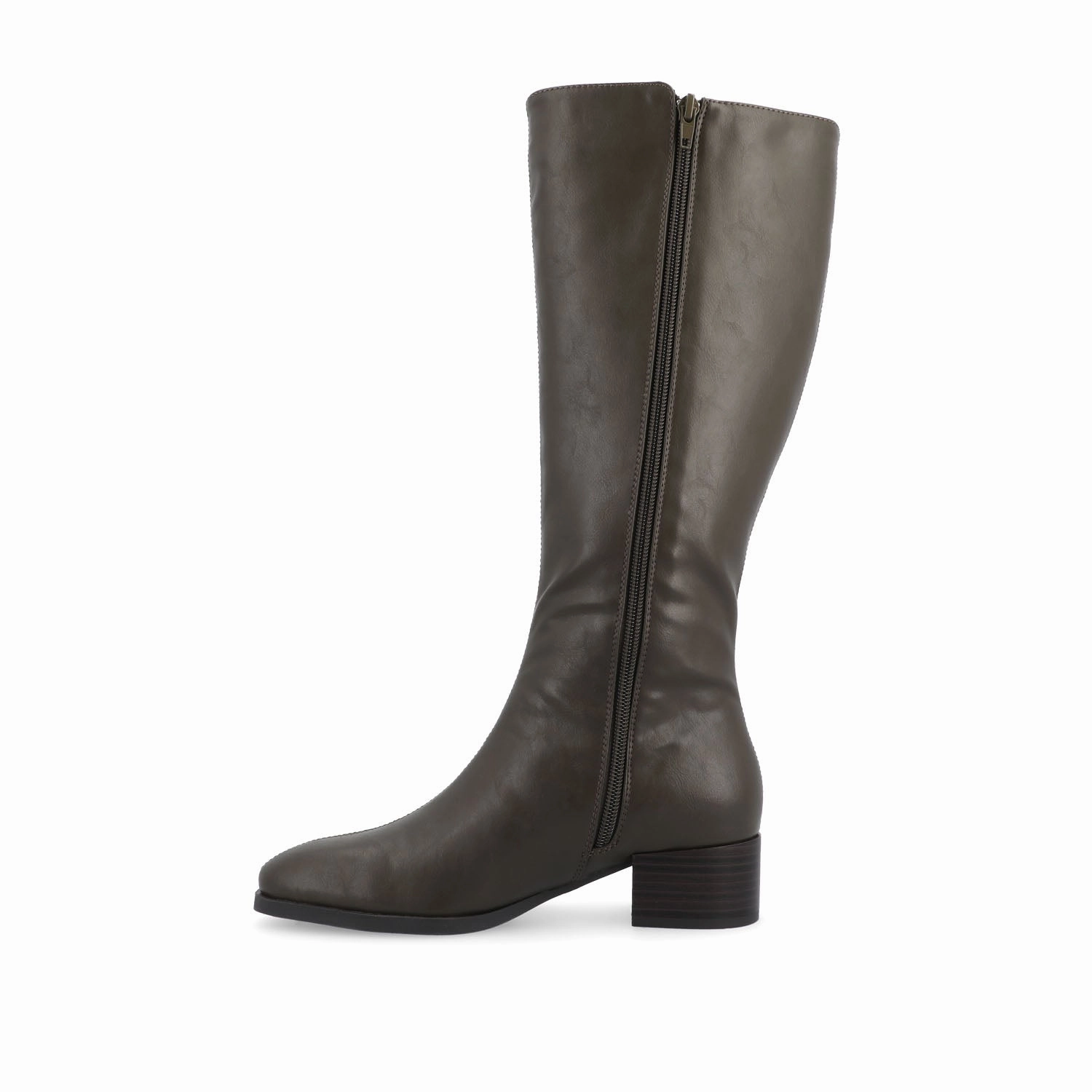 DEVRI KNEE HIGH BOOTS IN VEGAN LEATHER