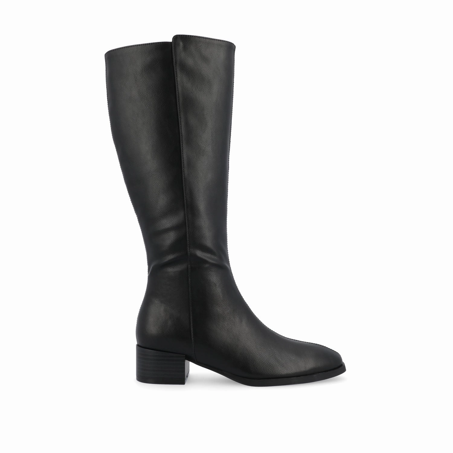 DEVRI KNEE HIGH BOOTS IN VEGAN LEATHER Jeans Black Knee High Boots