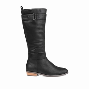 LELANNI KNEE-HIGH BOOTS IN VEGAN LEATHER Tie Knee High Boots