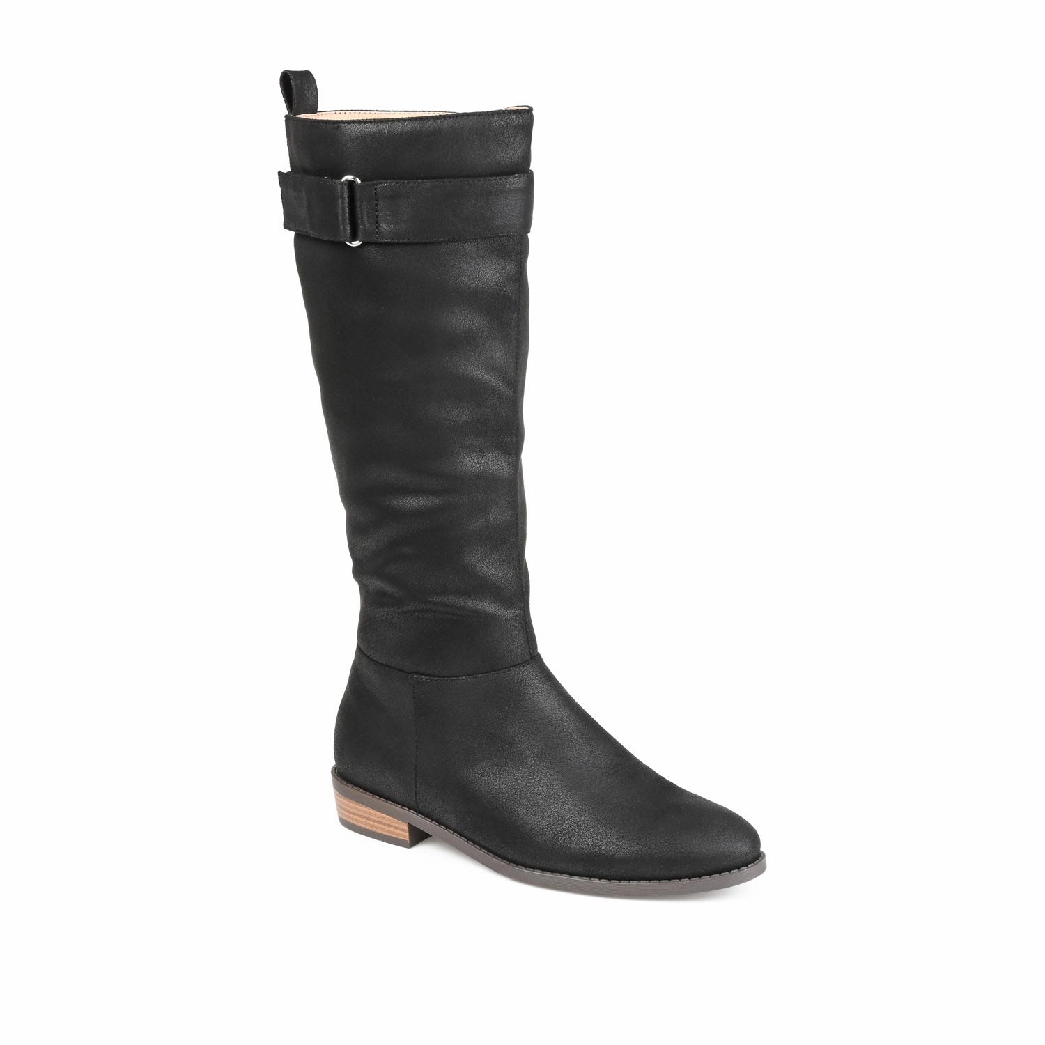 LELANNI KNEE-HIGH BOOTS IN VEGAN LEATHER Light Suede Knee High Boots