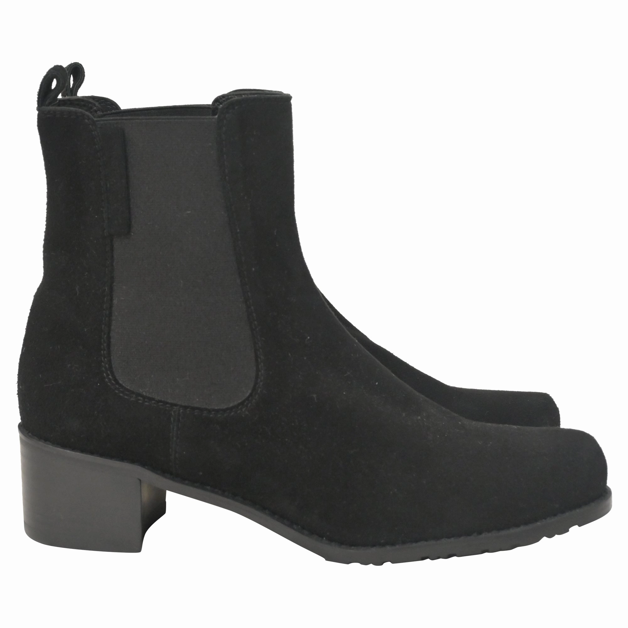 Elevated Chelsea Boots Stuart Weitzman Laine Chelsea Boots in Black Suede