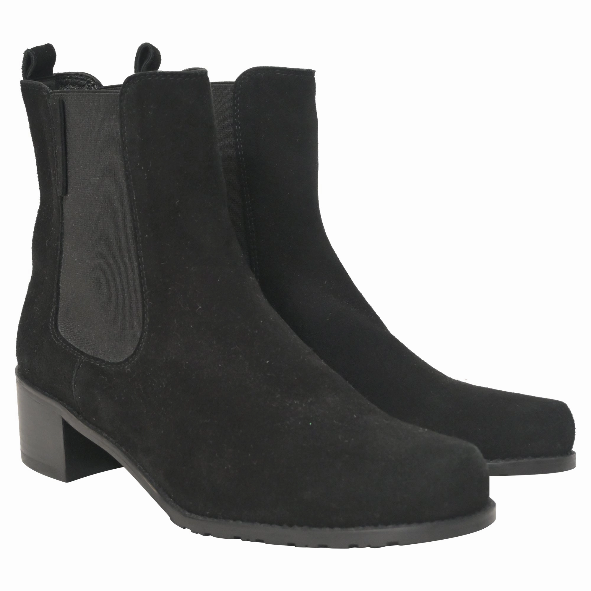 Stuart Weitzman Laine Chelsea Boots in Black Suede Wedding Chelsea Boots