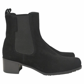 Double Buckle Chelsea Boots Stuart Weitzman Laine Chelsea Boots in Black Suede