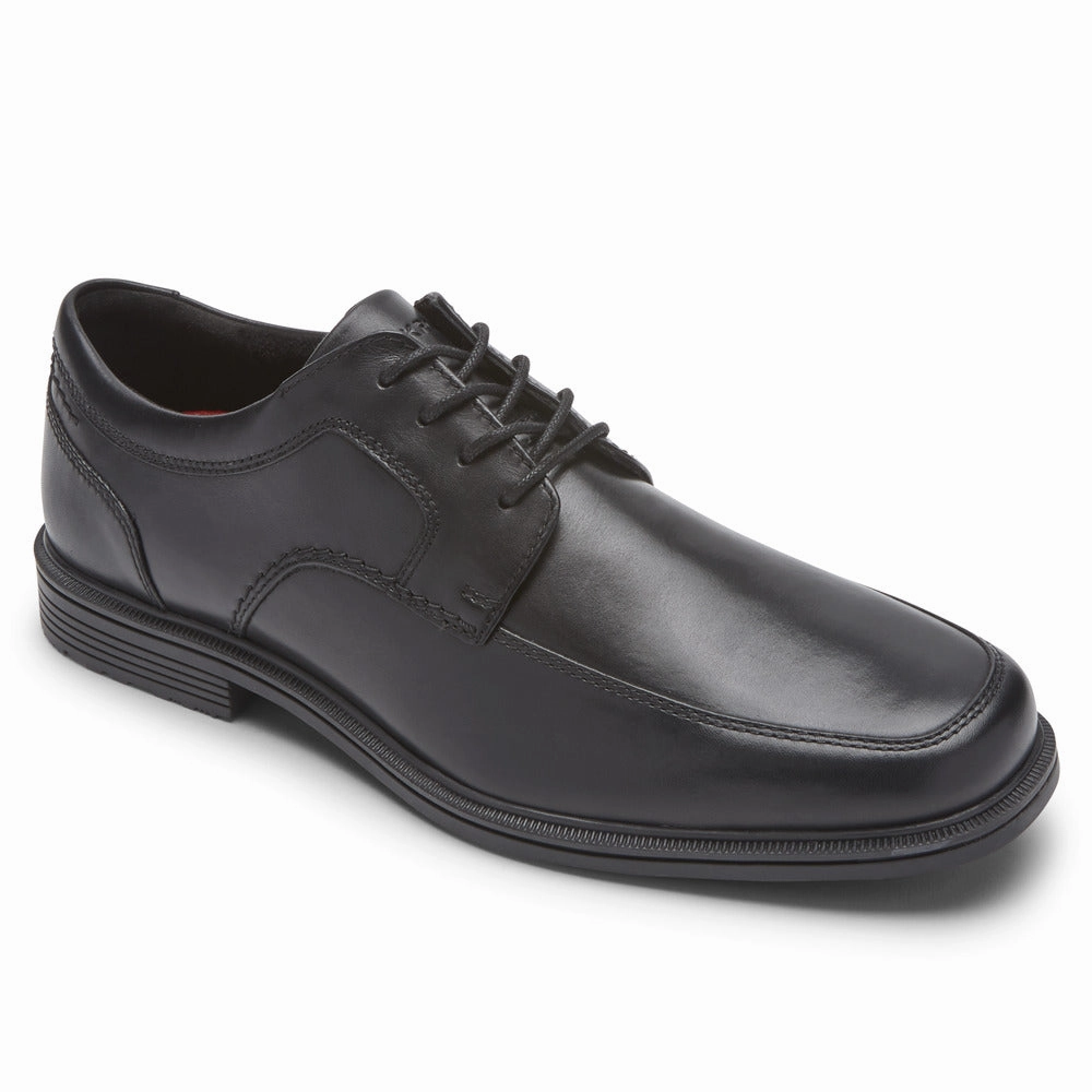 Rockport Men's Taylor Waterproof Apron Toe Oxford - Black Oxford Street Shoes