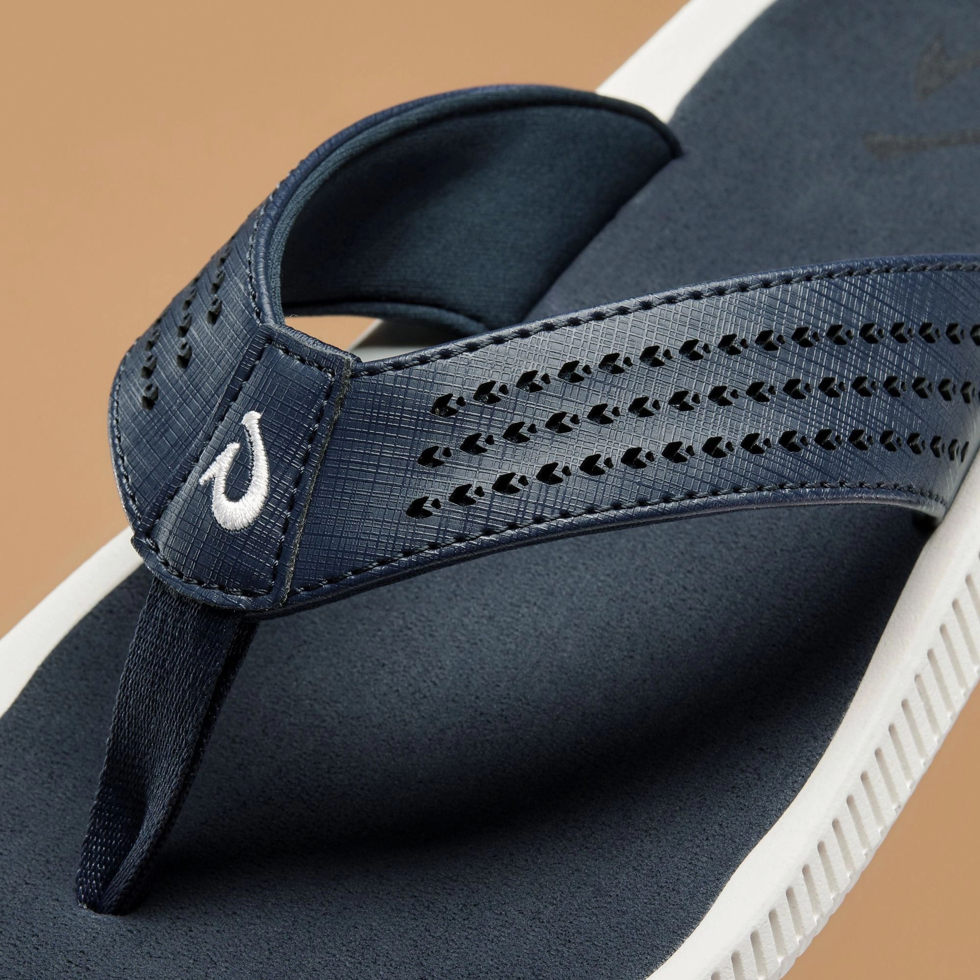 Ulele Golf - Trench Blue Comfortable Low Heel Strappy Sandals