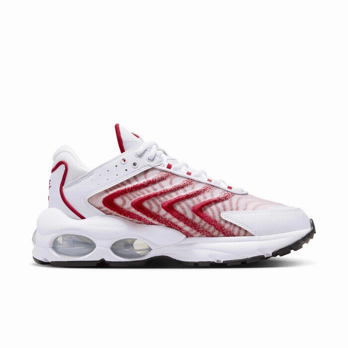 Nike Air Max TW DQ3984-104 Sneaker Men's White Red Lace Up Casual Shoes NR8009 Nike Boxing Shoe