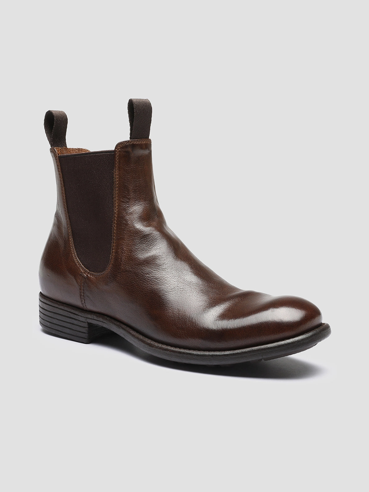 CALIXTE 004 - Brown Leather Chelsea Boots Henley Suede Chelsea Boots