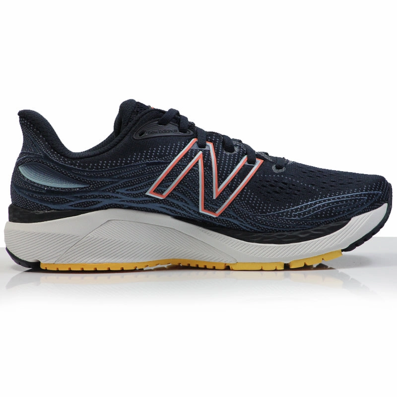 New Balance 860v12 Men's Running Shoe - Eclipse/Spring Tide/Vibrant Orange Walking Shoes And Running Shoes