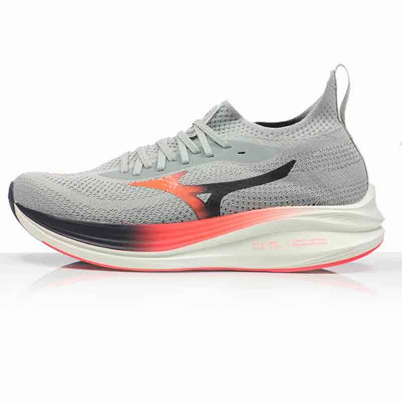Mizuno Neo Zen Men's Running Shoe - Odyssey Gray/Silver/Citrus Good Running Shoes For Underpronation