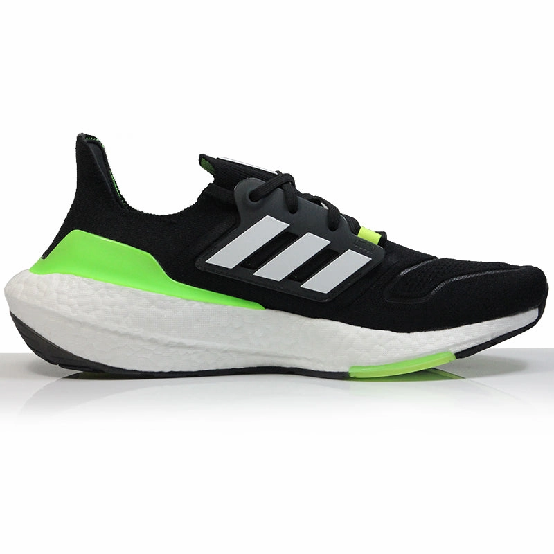 Adrenaline Gts Running Shoes Adidas UltraBoost 22 Men's Running Shoe - Core Black/Cloud White/Solar Green