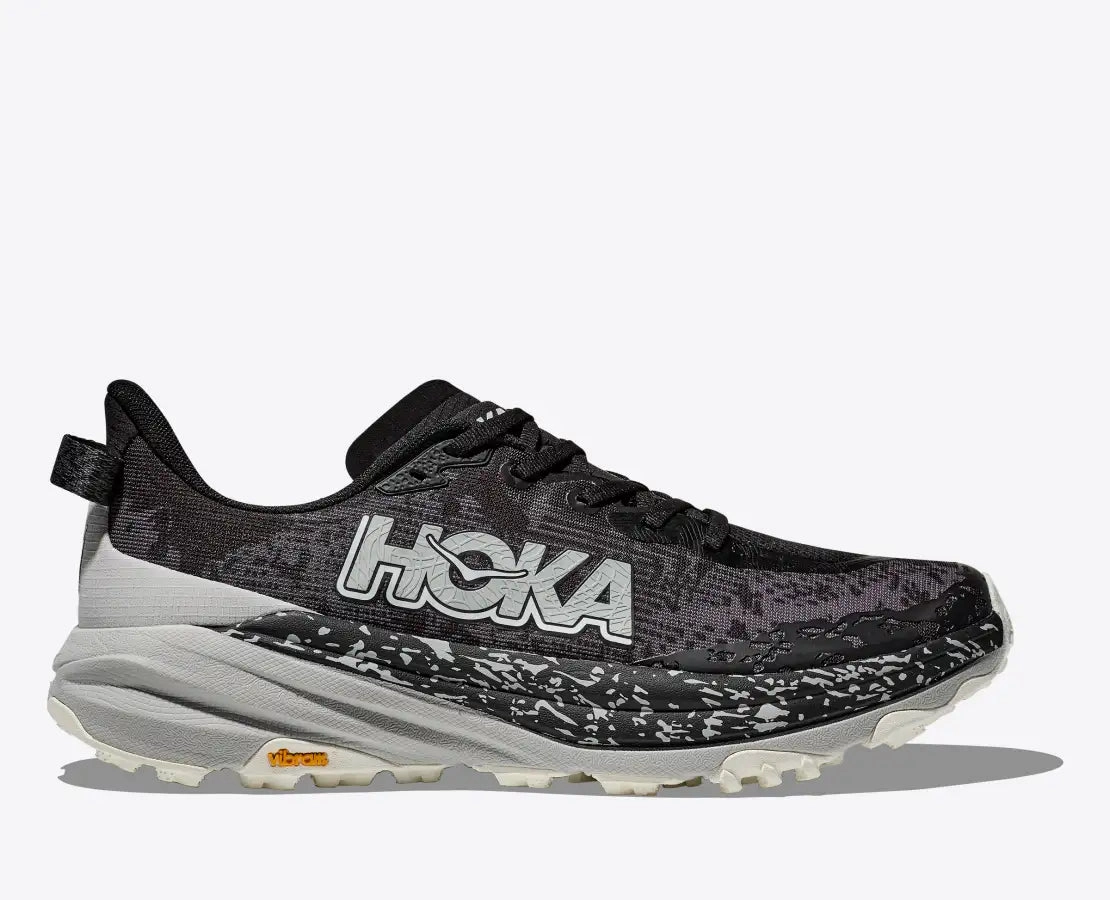 Hoka Mens Speedgoat 6 - Black/Stardust (1147791-BKSTR) Best Trail Running Shoes For Golf